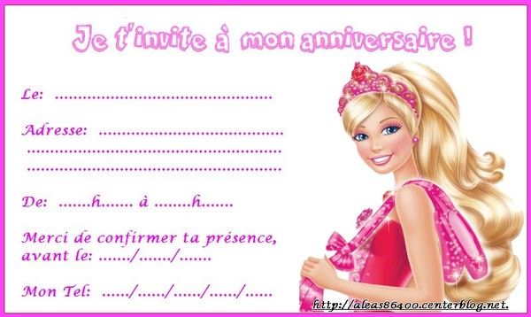 Suggestion de Flavie avec cette carte d'Anniversaire Barbie - Le